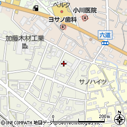 埼玉県飯能市笠縫359周辺の地図