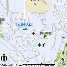 埼玉県富士見市水子1388周辺の地図