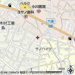 埼玉県飯能市笠縫354-3周辺の地図