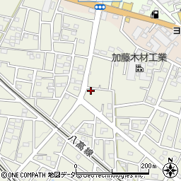 埼玉県飯能市笠縫413-2周辺の地図