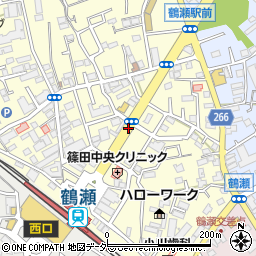 埼玉県富士見市鶴瀬東1丁目周辺の地図