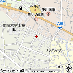 埼玉県飯能市笠縫356周辺の地図