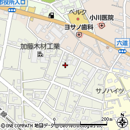 埼玉県飯能市笠縫400-2周辺の地図