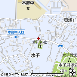 埼玉県富士見市水子1432周辺の地図