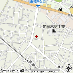 埼玉県飯能市笠縫415-6周辺の地図
