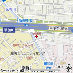 学園橋周辺の地図