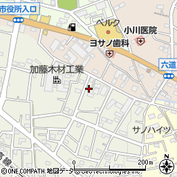 埼玉県飯能市笠縫401-8周辺の地図