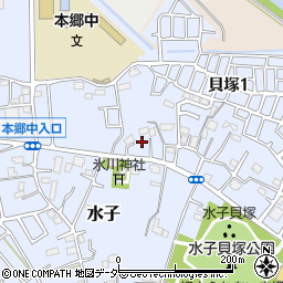 埼玉県富士見市水子1430周辺の地図