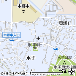 埼玉県富士見市水子1434周辺の地図