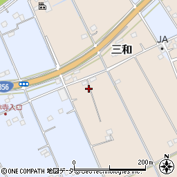 千葉県印旛郡栄町三和73-1周辺の地図