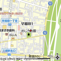 〒341-0018 埼玉県三郷市早稲田の地図
