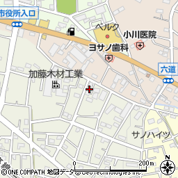 埼玉県飯能市笠縫401周辺の地図