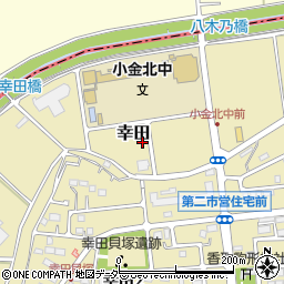 千葉県松戸市幸田周辺の地図