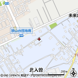 埼玉県狭山市北入曽602-1周辺の地図