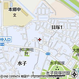 埼玉県富士見市水子1438周辺の地図