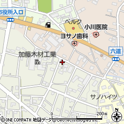埼玉県飯能市笠縫401-7周辺の地図
