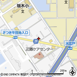 埼玉スバル自動車株式会社　カースポット三郷周辺の地図