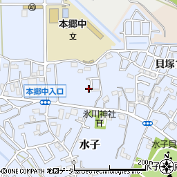 埼玉県富士見市水子591周辺の地図