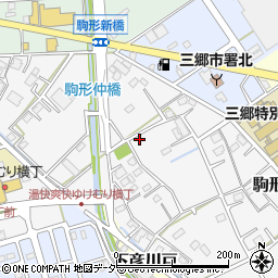 埼玉県三郷市駒形524周辺の地図