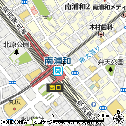 浅野不動産南浦和駅前店周辺の地図