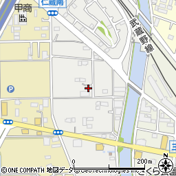 埼玉県三郷市仁蔵周辺の地図