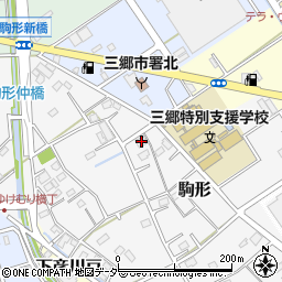 埼玉県三郷市駒形316周辺の地図