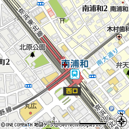 南浦和駅周辺の地図