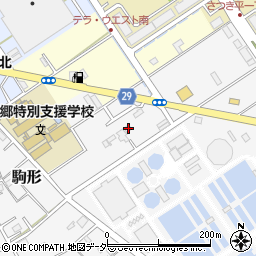 埼玉県三郷市駒形89周辺の地図