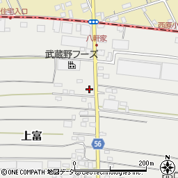 埼玉県入間郡三芳町上富2016周辺の地図