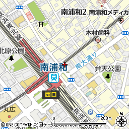 CAFE FUJIYA 南浦和駅前店周辺の地図
