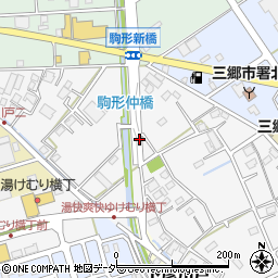 埼玉県三郷市駒形334周辺の地図