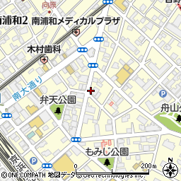 ファミリーマート南浦和三丁目店周辺の地図