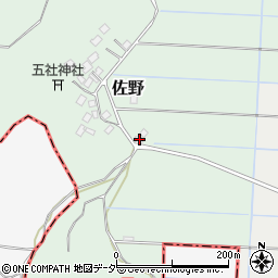千葉県成田市佐野308周辺の地図