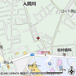 埼玉県狭山市入間川1444-12周辺の地図