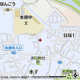 埼玉県富士見市水子1455周辺の地図