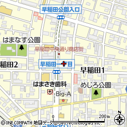 ファミリーマート三郷早稲田一丁目店周辺の地図