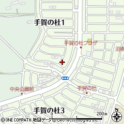 千葉県柏市手賀の杜周辺の地図