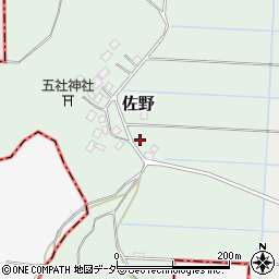 千葉県成田市佐野609-2周辺の地図