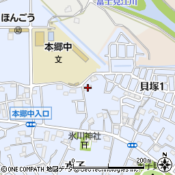 埼玉県富士見市水子1457周辺の地図