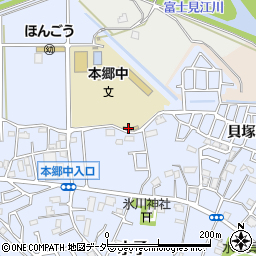 埼玉県富士見市水子586周辺の地図