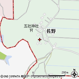 千葉県成田市佐野254周辺の地図