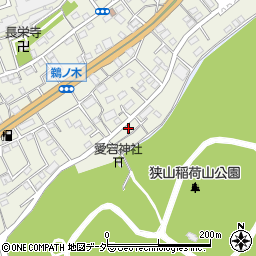 埼玉県狭山市鵜ノ木12周辺の地図