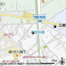 埼玉県三郷市駒形378周辺の地図