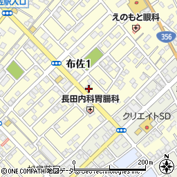布佐駅前団地周辺の地図