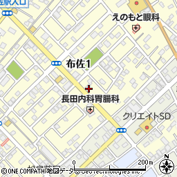 布佐駅前団地周辺の地図