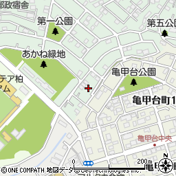 千葉県柏市あかね町28-7周辺の地図