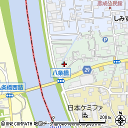 埼玉県三郷市上彦名32周辺の地図