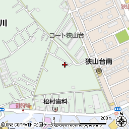 埼玉県狭山市入間川1418-34周辺の地図