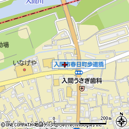 埼玉県入間市春日町周辺の地図