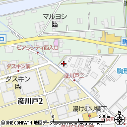 埼玉県三郷市駒形406周辺の地図